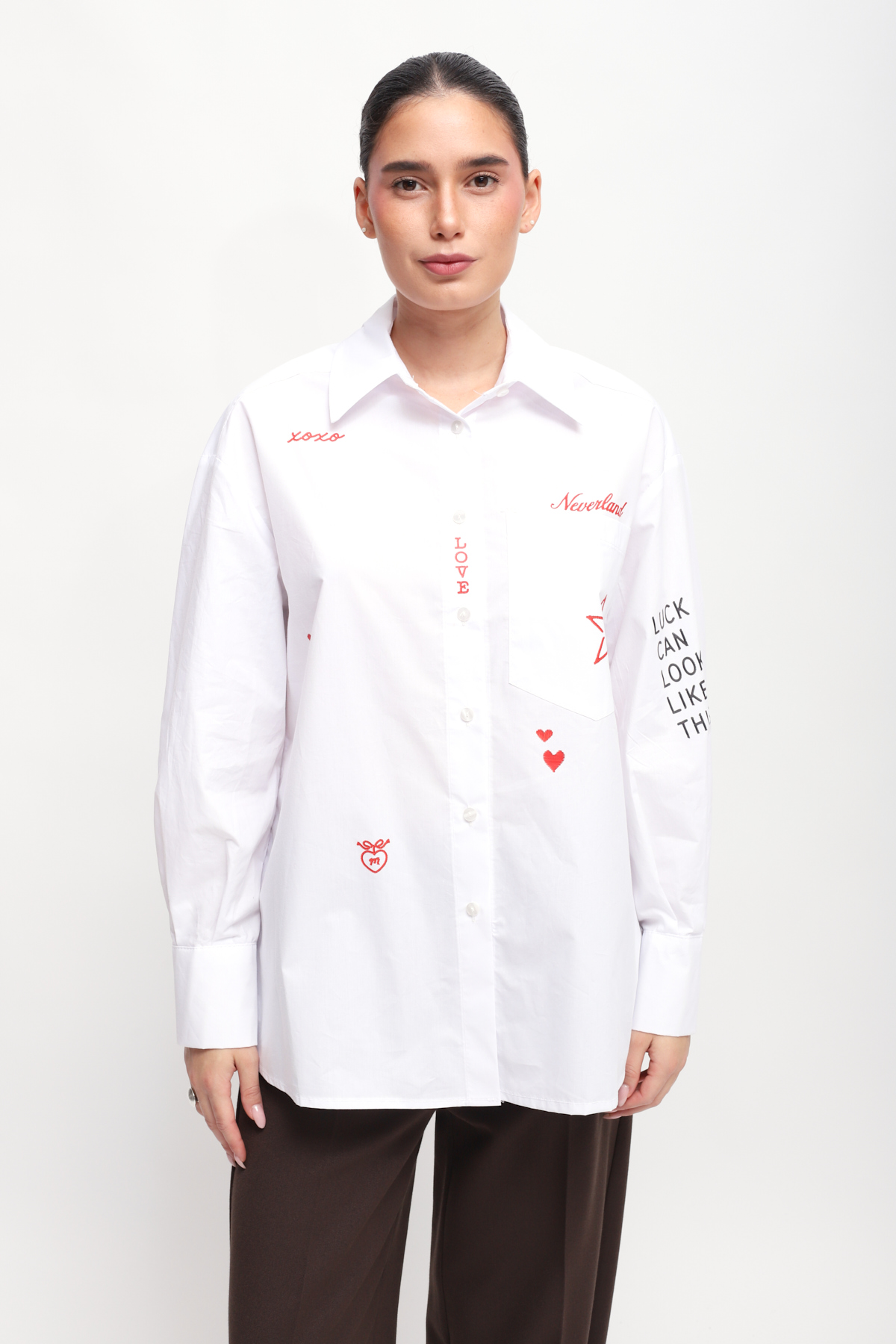 CAMICIA IN COTONE CON STAMPE