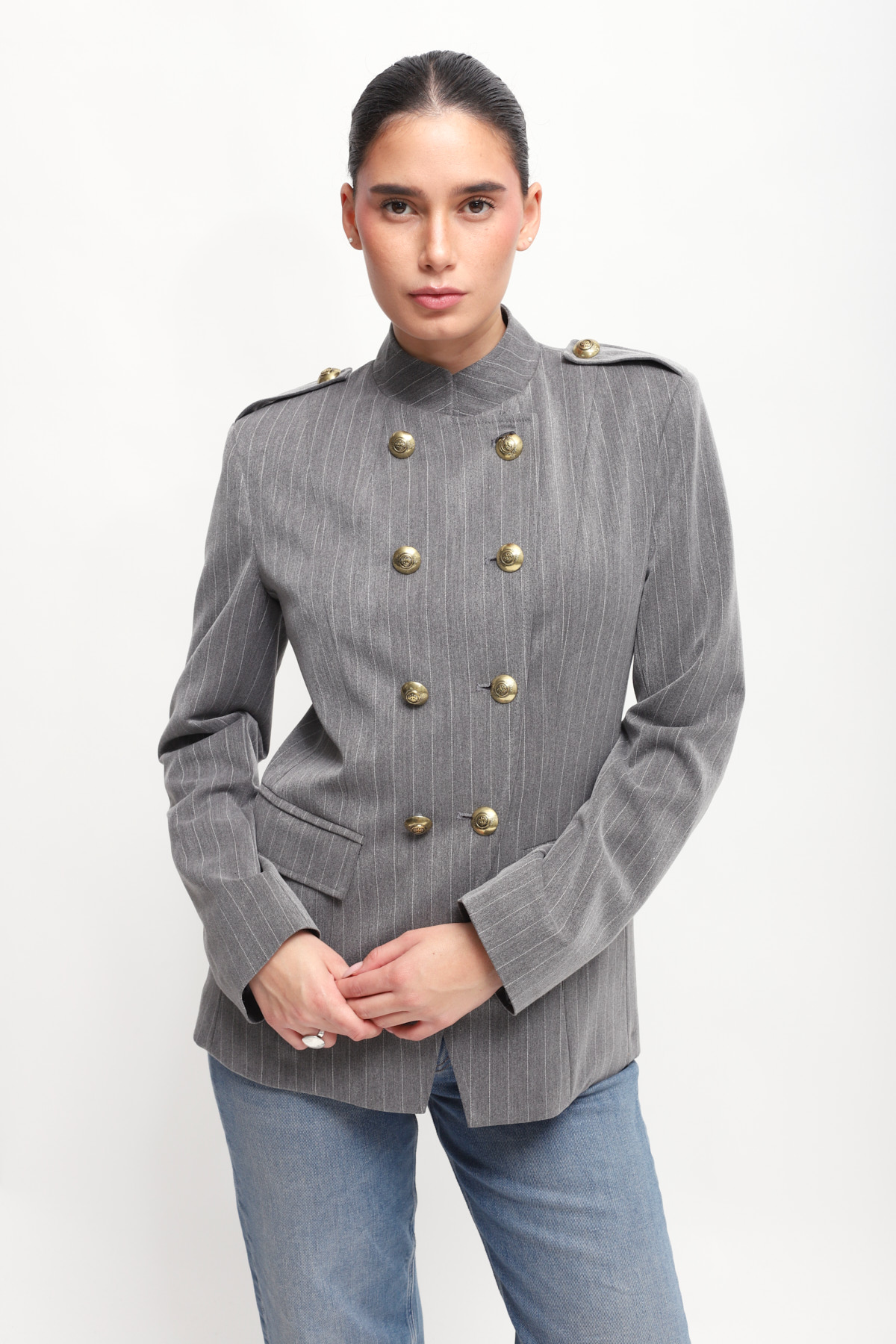 GIACCA STILE NAPOLEONE GESSATA