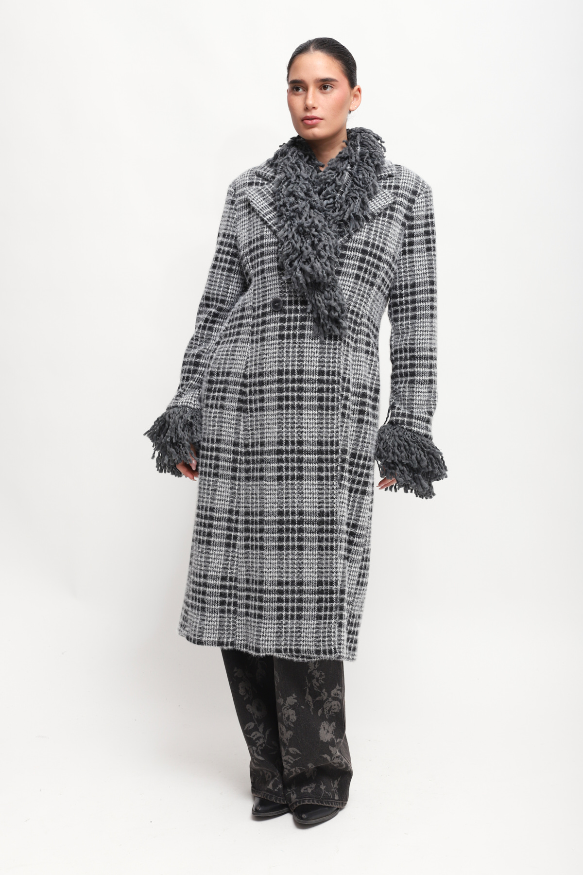 CAPPOTTO LUNGO A QUADRI