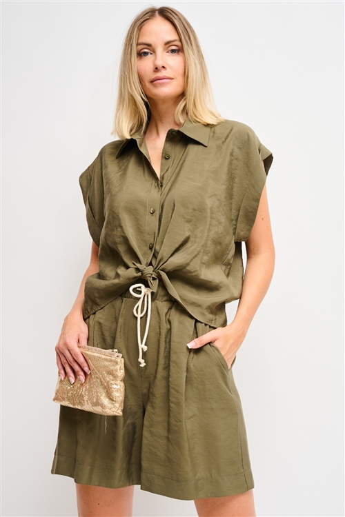 Camicia Manica Corta Con Nodo Maryley Online Shop